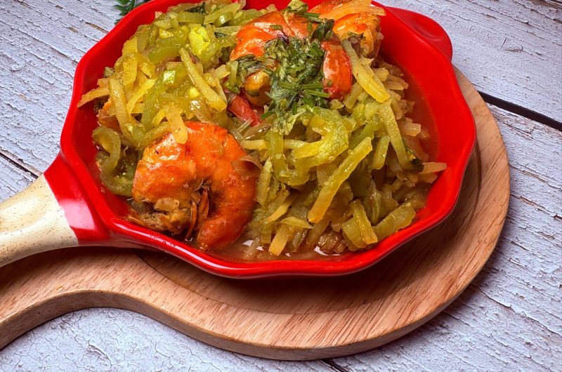 Chichinga Bhaji with Potato and Shrimp | Bengali Snake Gourd Stir Fry Recipe | Healthy Bengali Vegetable Dish