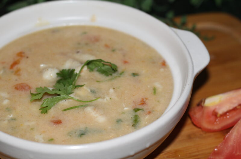 Restaurant Style Creamy Tomato Chicken Soup Easy & Healthy