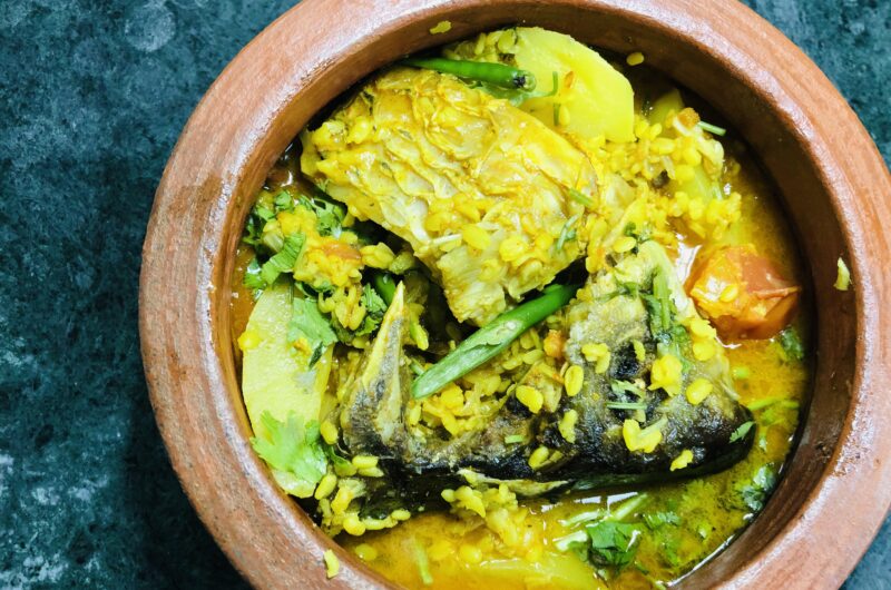 Moong Dal and Rohu Fish Curry Recipe: Traditional Bengali Fish and Lentil Curry